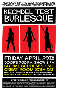 Poster for Bechdel Test Burlesque